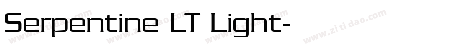 Serpentine LT Light字体转换